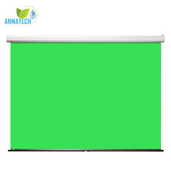 108" H x 108" W Manual Pull-Down Green Screen