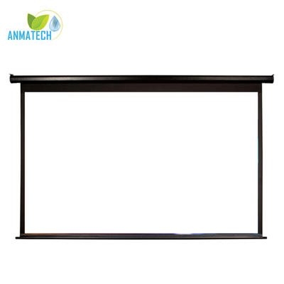 Electric Screen 100~150 Inch Wall Mount Office Projector Matte White For Es