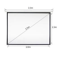 In-ceiling Wall Mounted Electric Projection Screen Motorized Projector Screen