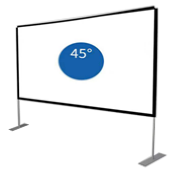 16:9 Fast Fold Projection Screen With Aluminum Frame For Outdoor Party